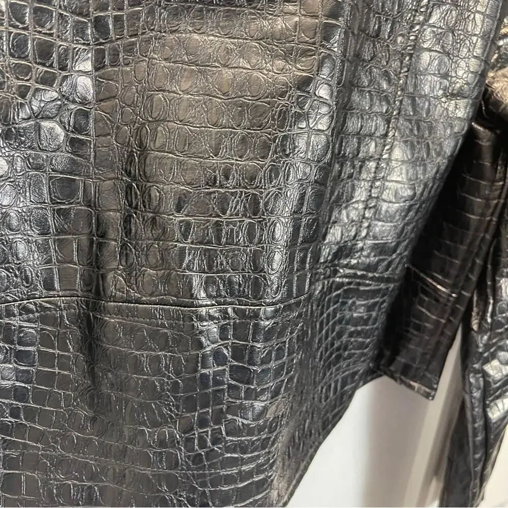 Modcloth Crocodile Rock Moto Jacket